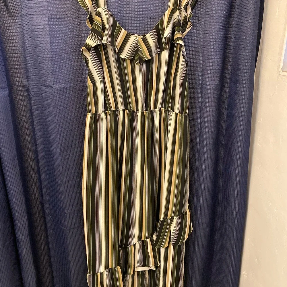 Striped Ruffle Dress - Picture 3 of 7